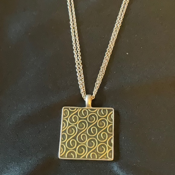 Baked Beads, Silvertone Necklace, Beautiful 🔥❤️🔥♥️🔥💙🔥💕🔥💚 - Picture 2 of 7